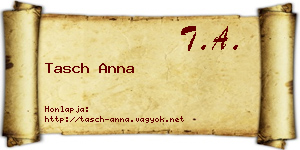 Tasch Anna névjegykártya